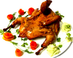 Gà ta nướng bơ